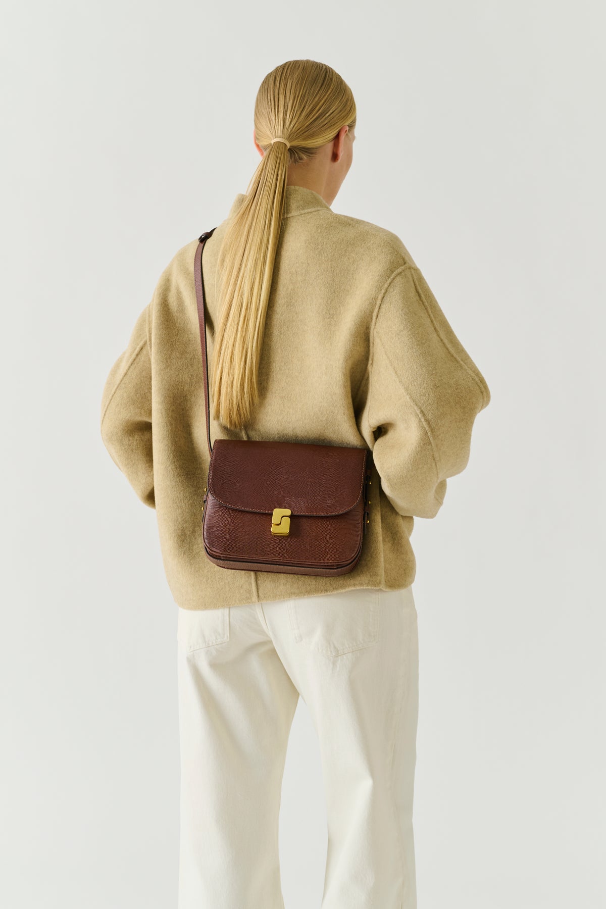 Bolso Bellissima Maxi - Cognac Cuero - Soeur vue 2