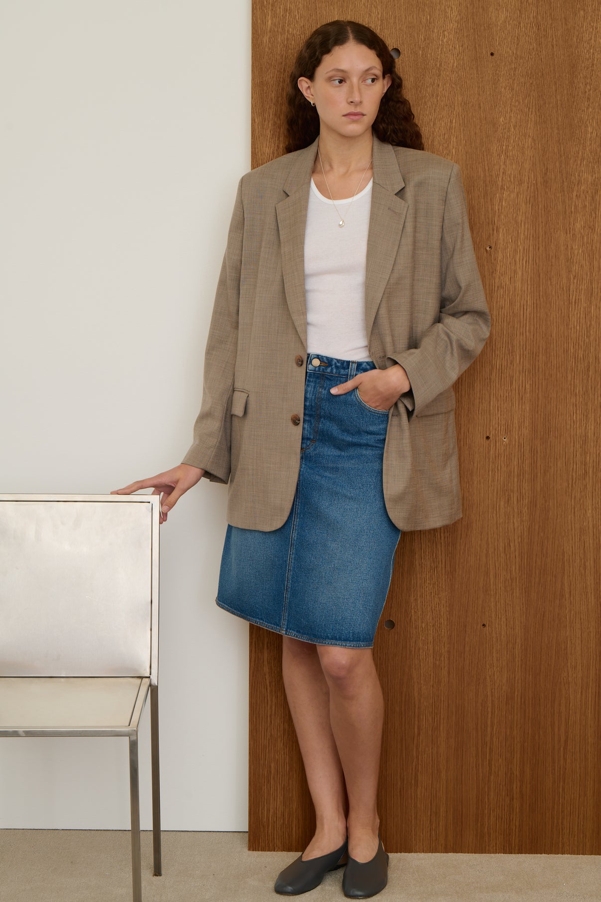 Petites Créoles - Argent - Ligne Plate - Femme vue 4