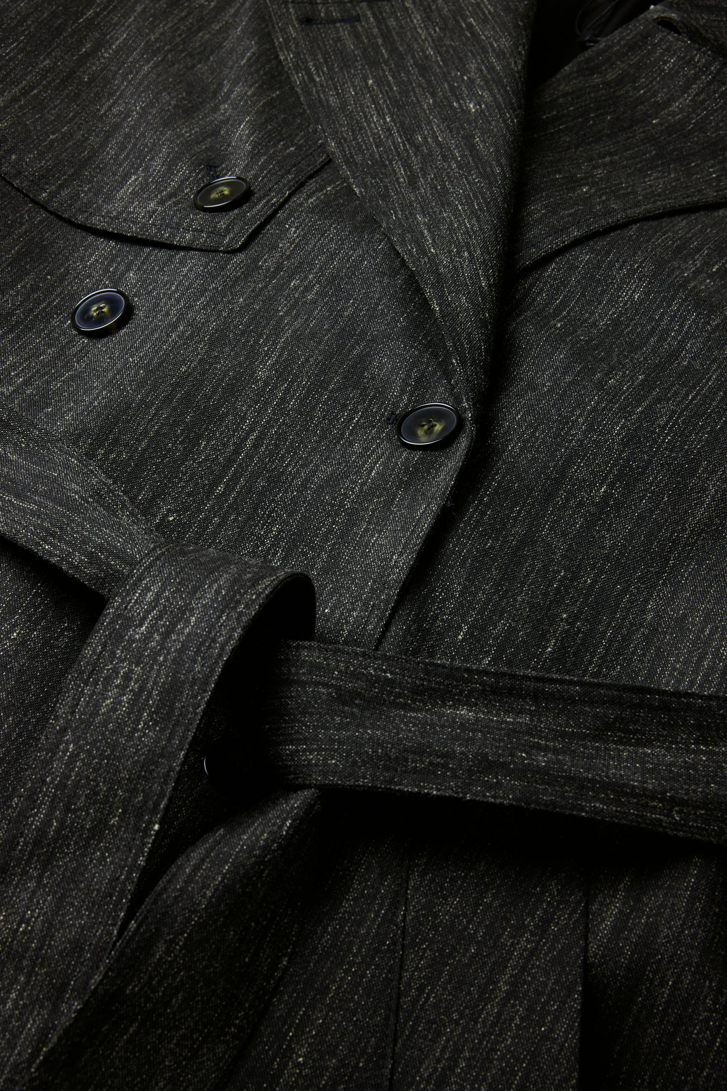 Trench Jourdain - Gris Antracita - Lana - Mujer