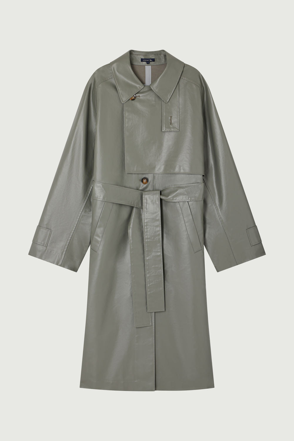 Trench Dino - Gris - Coton - Femme vue 5