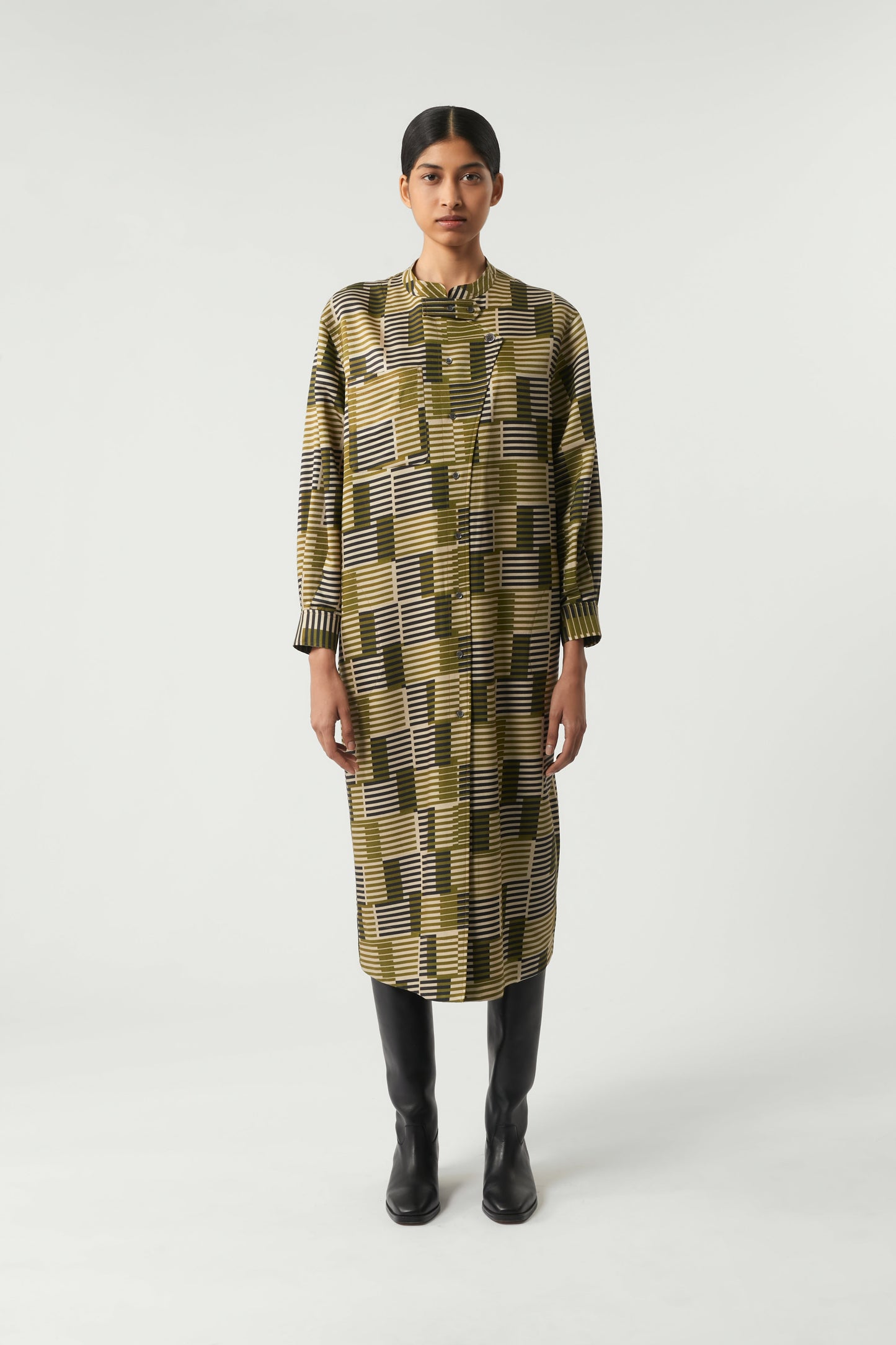 Vestido PHILOMENE caqui