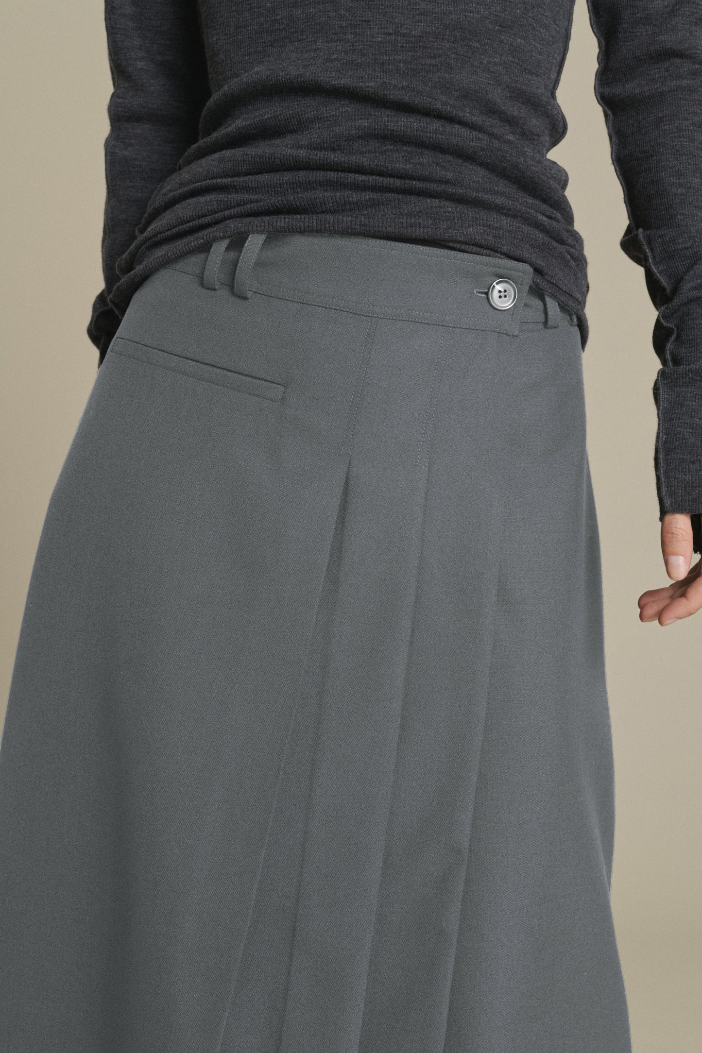 Falda Varna- Gris jaspeado - Mujer