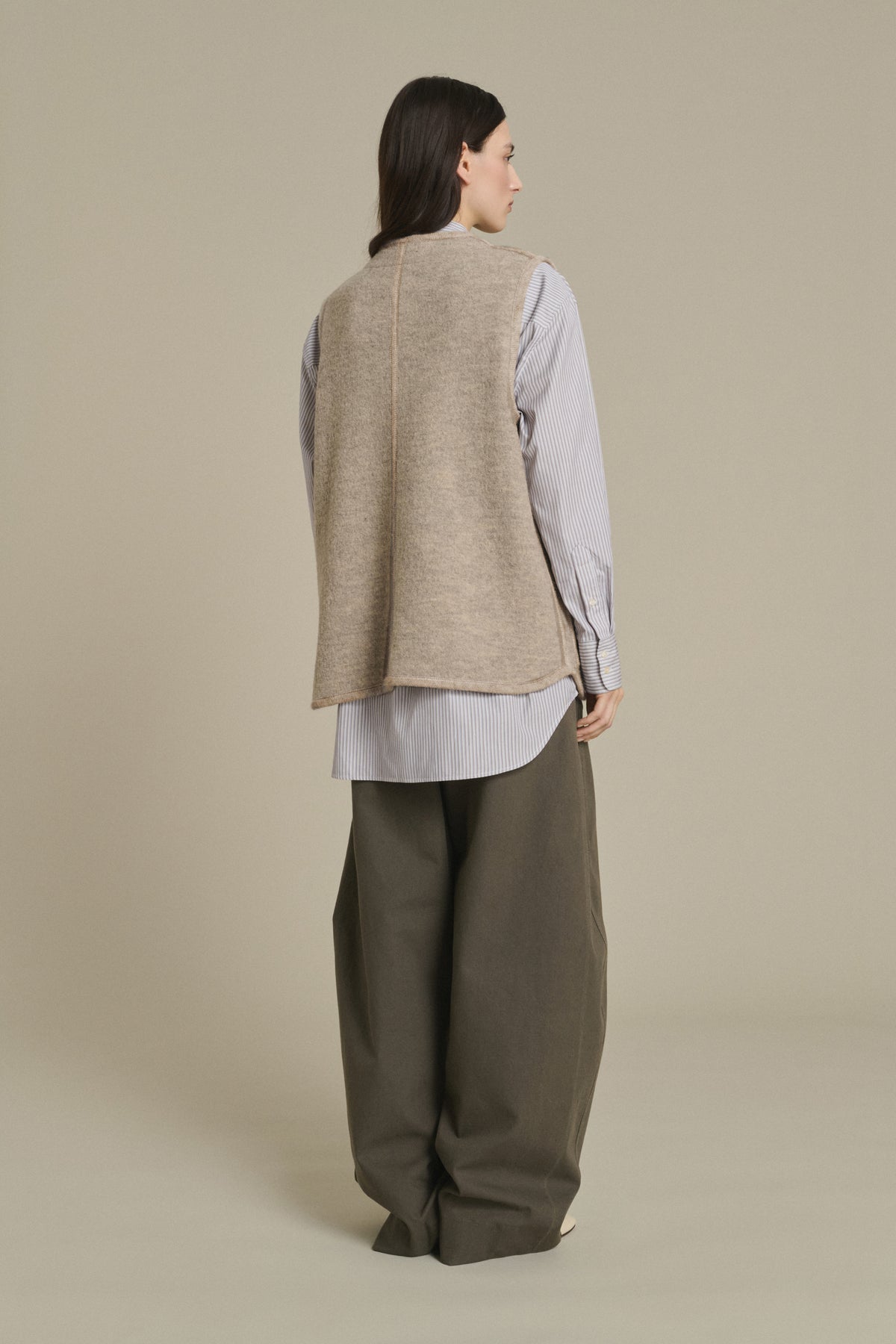CHAQUETA CHICAGO BEIGE/GRIS vue 2