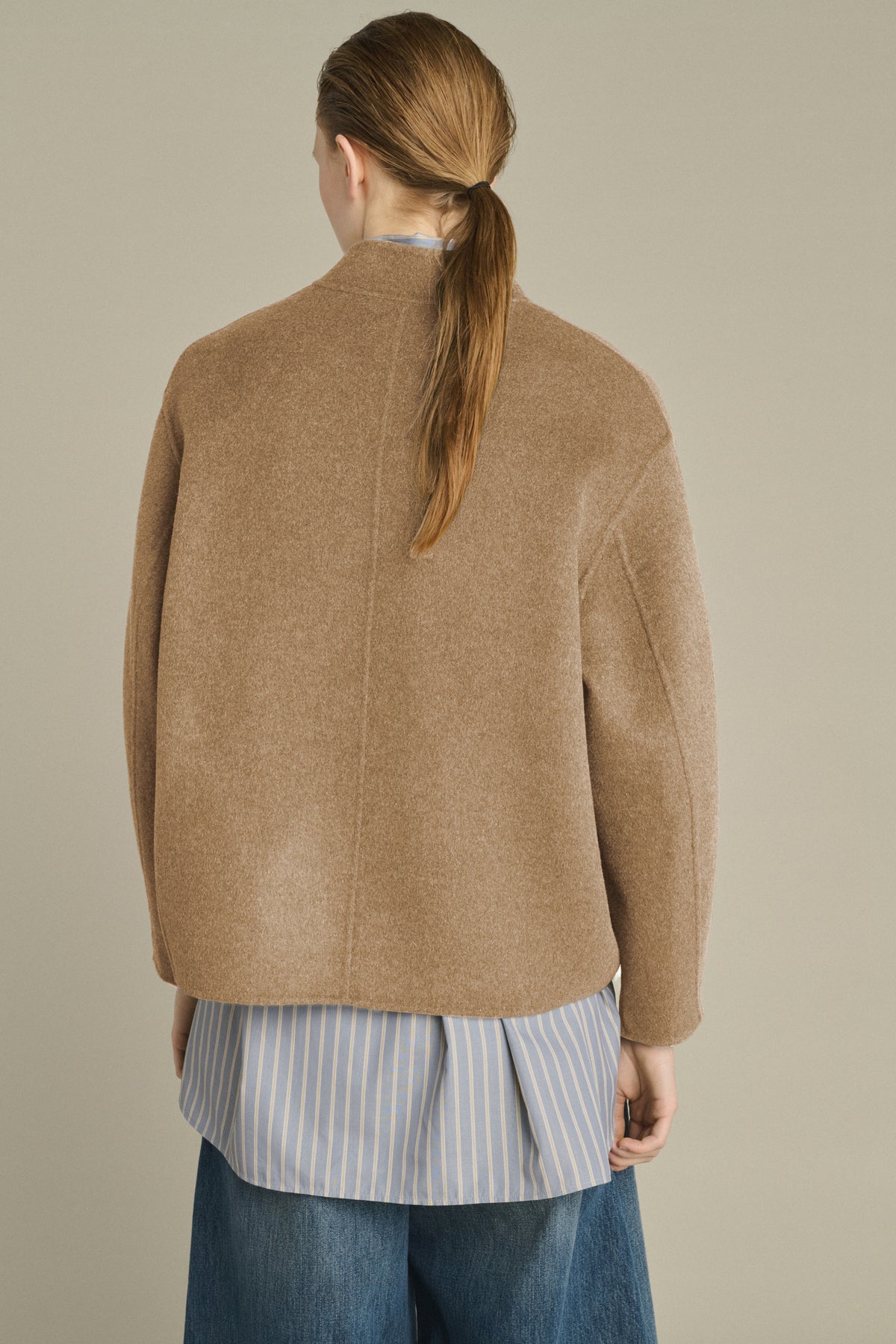 Abrigo Windsor - Camel jaspeado - Lana - Mujer