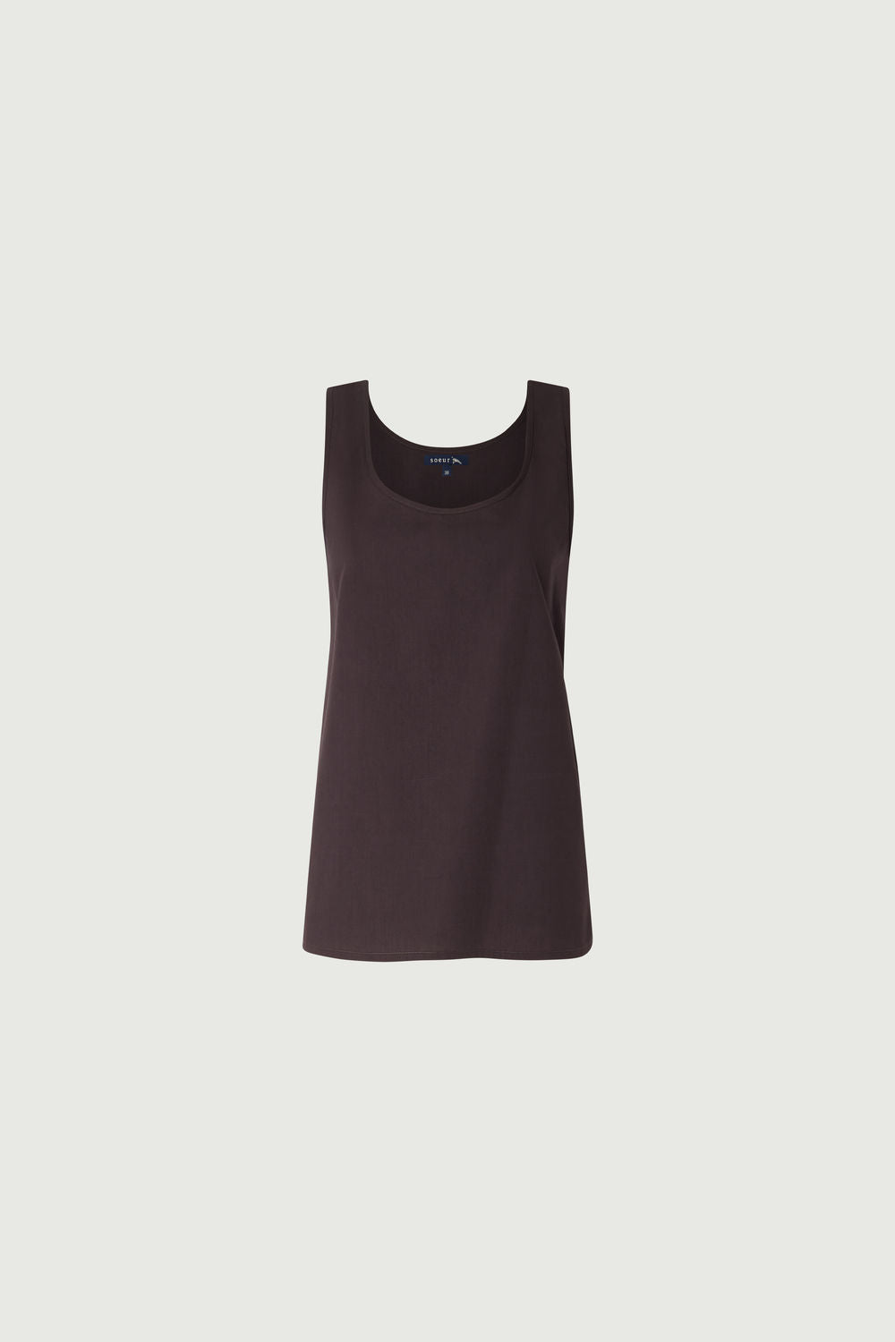 Vestido Ianni - Carbón algodón camiseta de tirantes incluida - Soeur