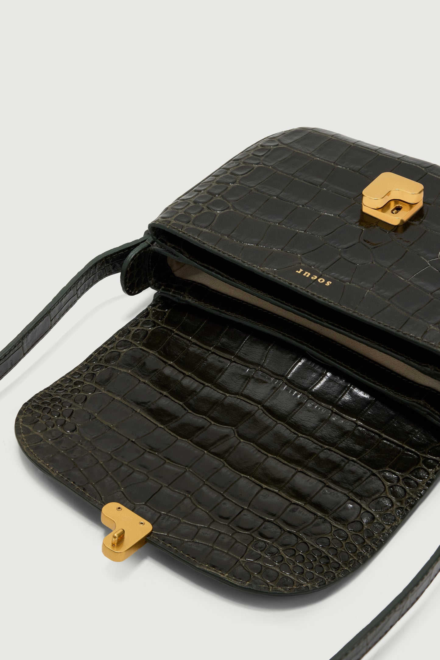 Bolso Bellissima Mini - Verde Oliva - Cuero - Mujer