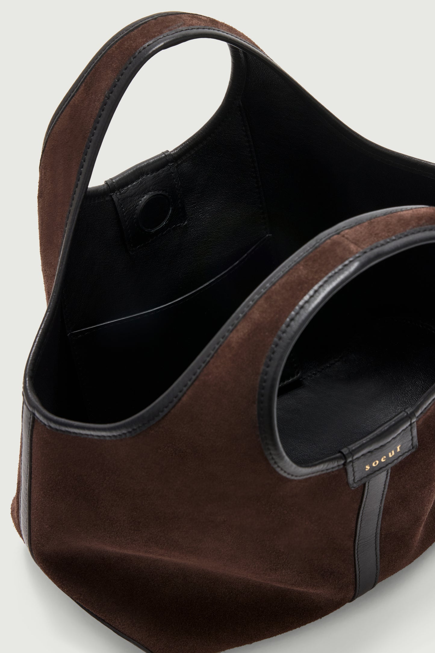 Bolso Douce Mini - Marrón Oscuro - Cuero - Mujer