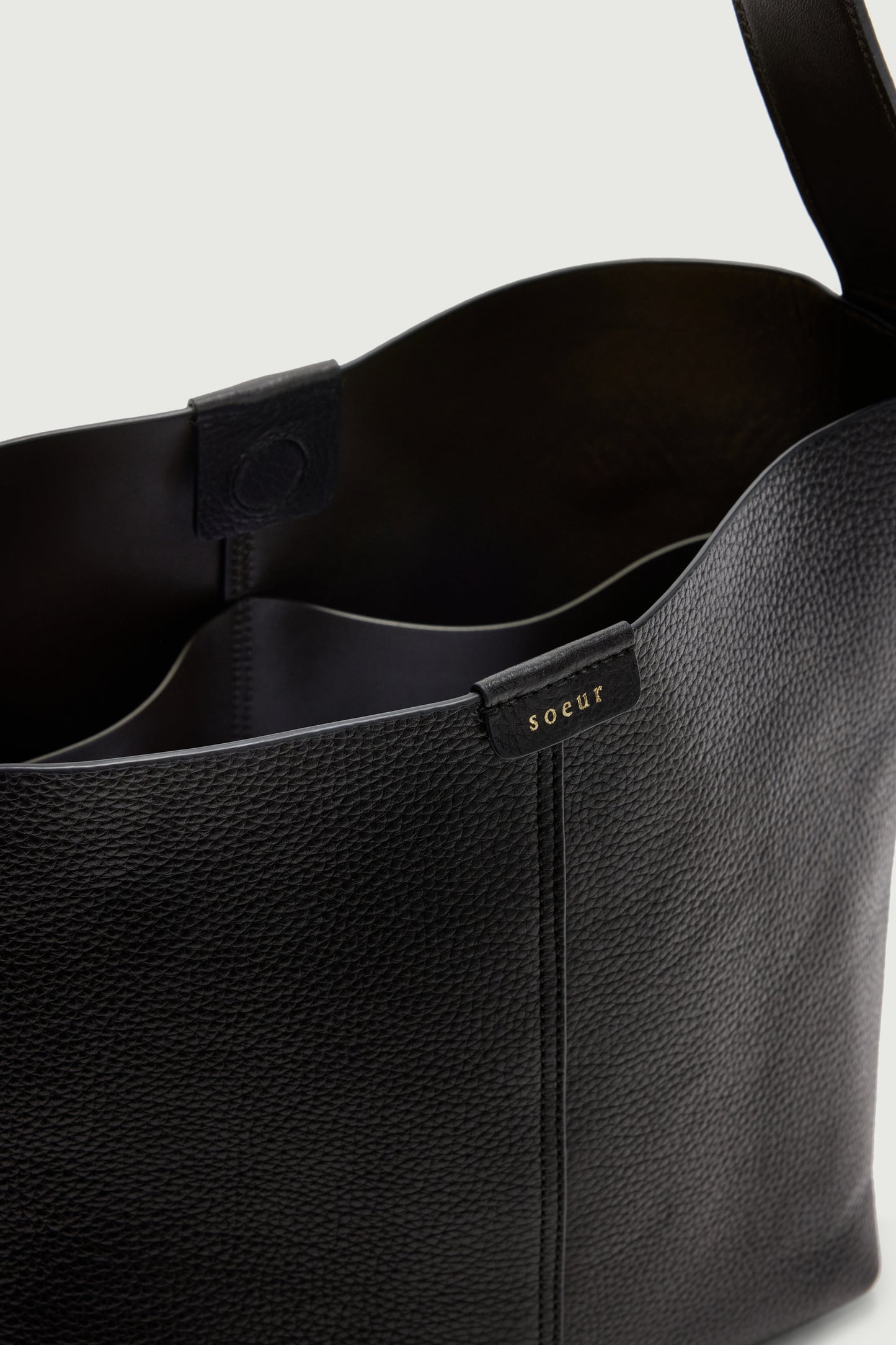 Bolso Saudade Mini - Negro - Cuero - Mujer