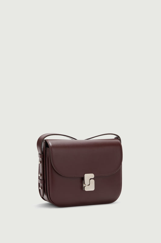 Bolso Bellissima Mini - Burdeos - Cuero - Mujer