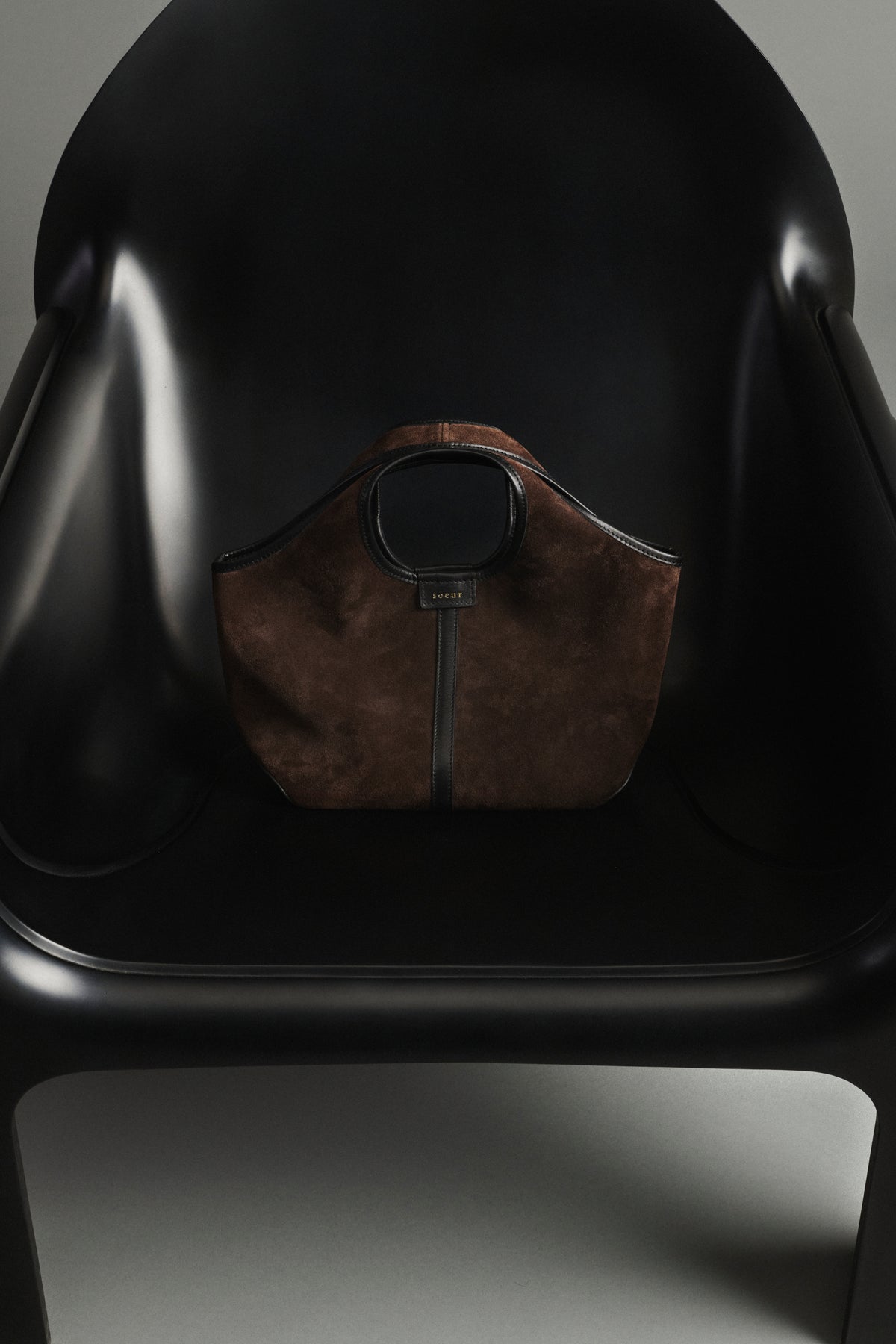 Bolso Douce Mini - Marrón Oscuro - Cuero - Mujer vue 6